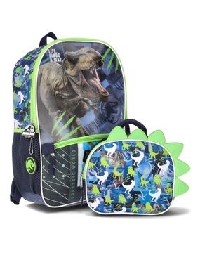 Kids Backpack and Lunch Bag Set - Blue & Green